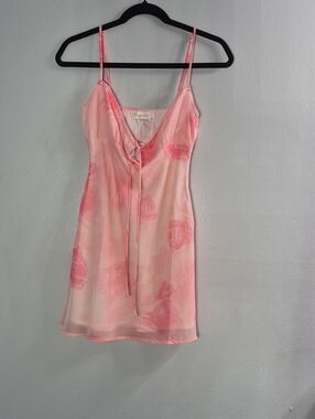 Delicate Pink Floral Slip Dress - Women's Intimates